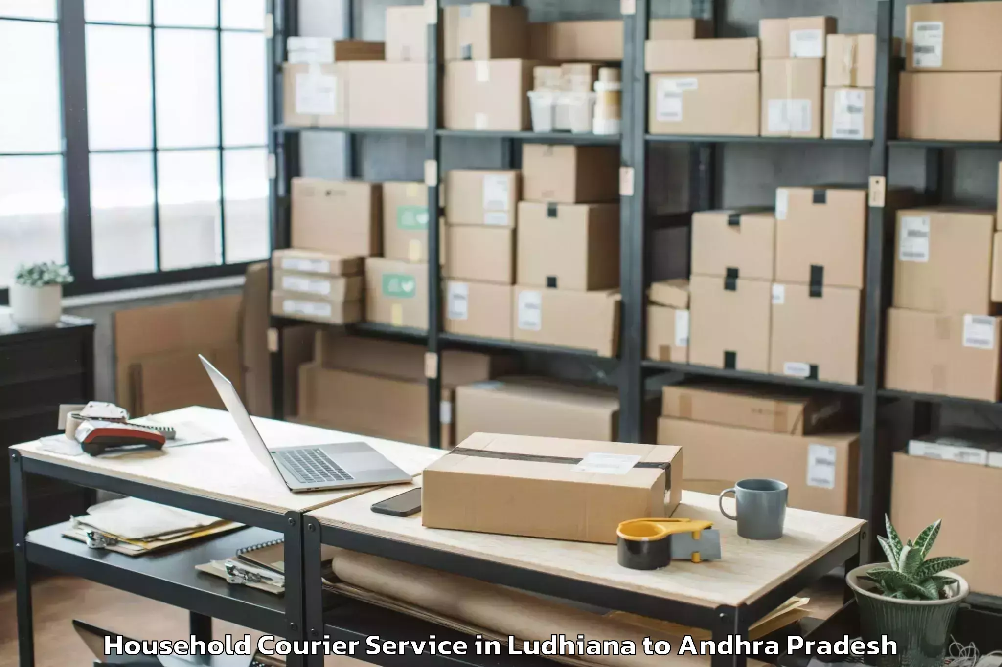 Book Ludhiana to Rompicherla Household Courier